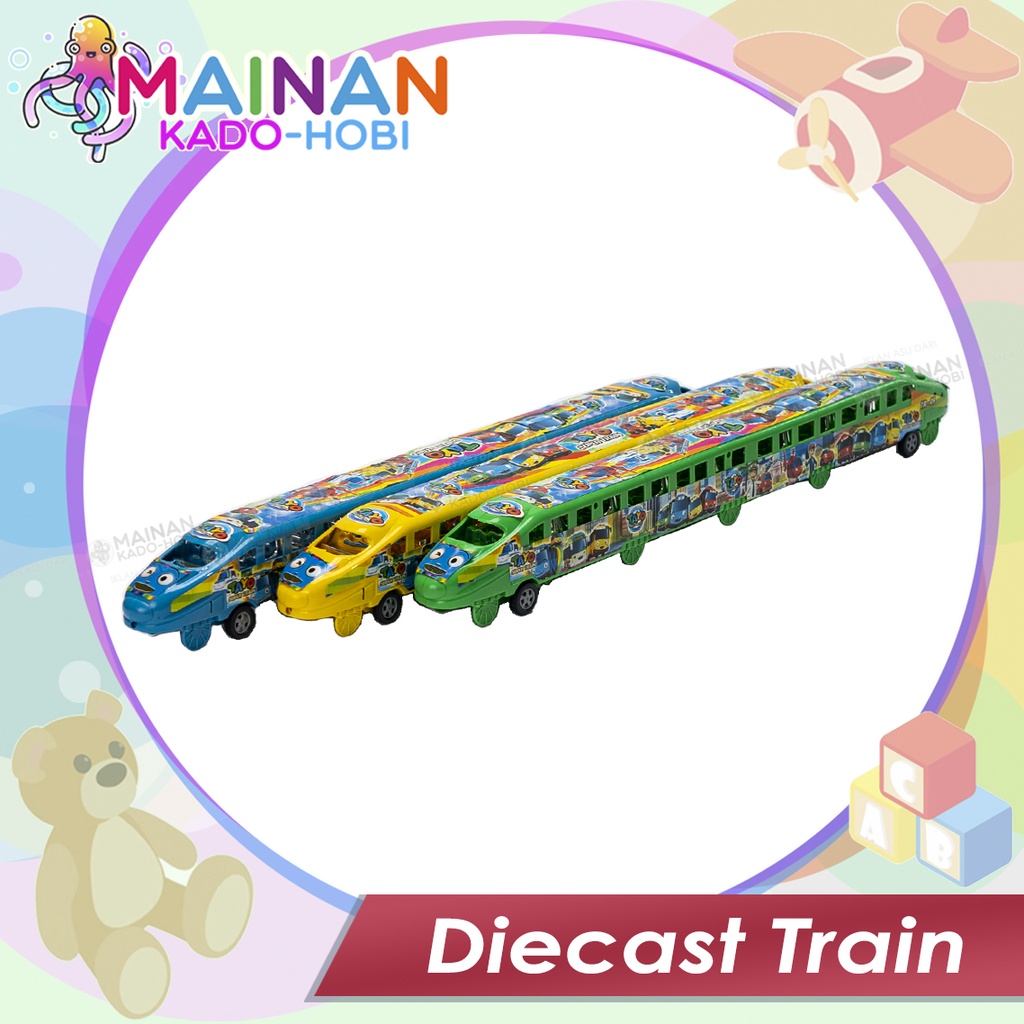 HADIAH ULANG TAHUN MAINAN ANAK DIECAST TRAIN KERETA CEPAT TAYO