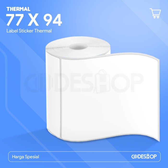 

Label Thermal Codeshop 77x94 mm A7 100 Stiker Resi Alamat Pengiriman