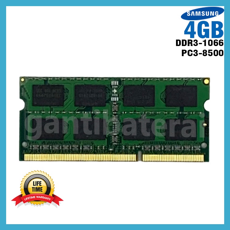 Ram Laptop DDR3 4GB 8500 PC3-8500 1066 Mhz New