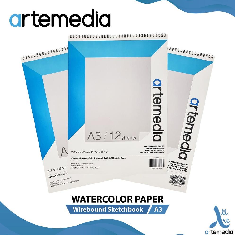 

Watercolor Pad Artemedia Watercolor Book A3 Wire Bound Sketchbook