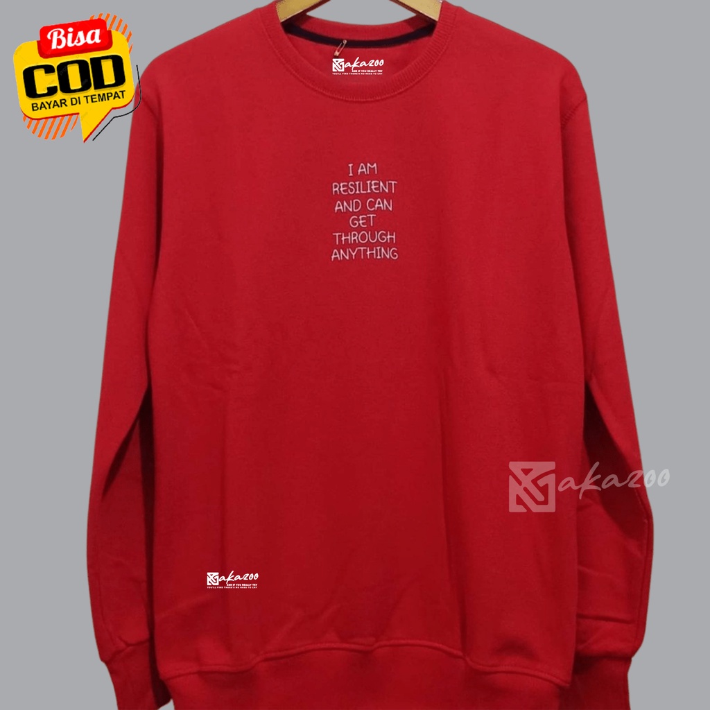 crewneck krah tinggi crewneck pria oversize xxl  crewneck distro pia original crewneck navi akazoo