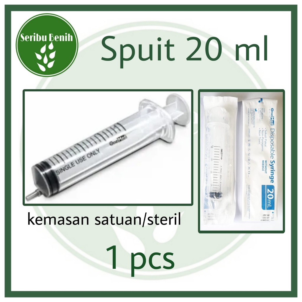 Spuit 20cc Steril OneMed - Spuid 20ml Tanpa Jarum Takaran AB Mix