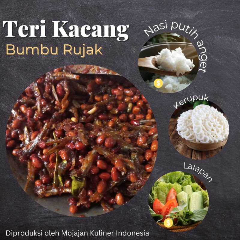 

MOJAJAN TERI KACANG BUMBU RUJAK 250 GRAM