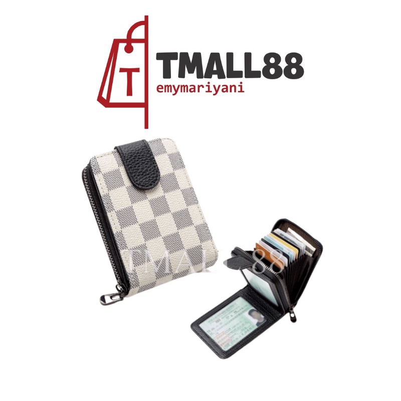 ♥TMALL88♥ Dompet Kartu Resleting 11 slot dompet Lipat Wanita Style ala korea