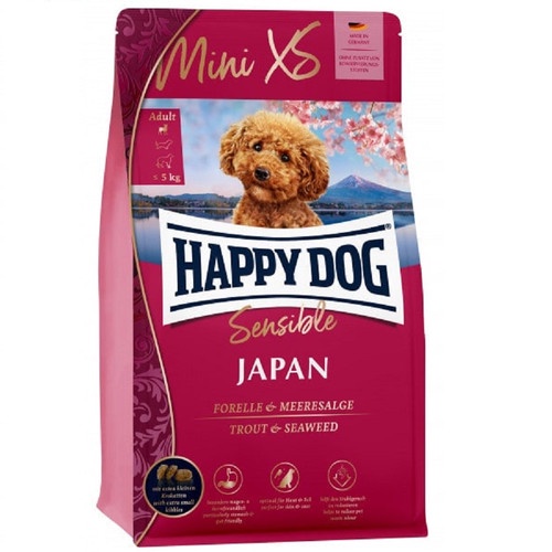 Happy Dog Mini XS sensible japan forelle &amp; meeresalge 300g