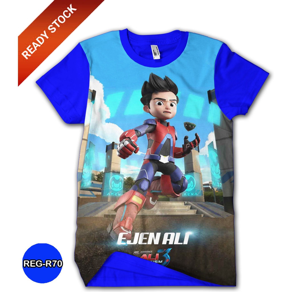 Baju EJEN ALI Baju Anak dan Dewasa Ejen Ali Series Trendy #REG-R70