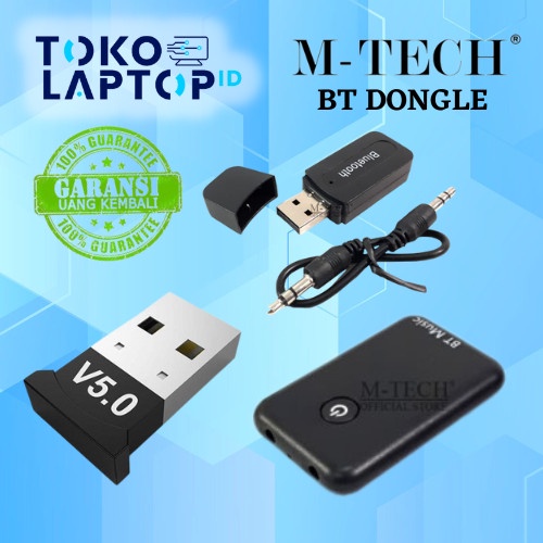 M-Tech Bluetooth Receiver Adapter Dongle Audio Transmitter 2in1