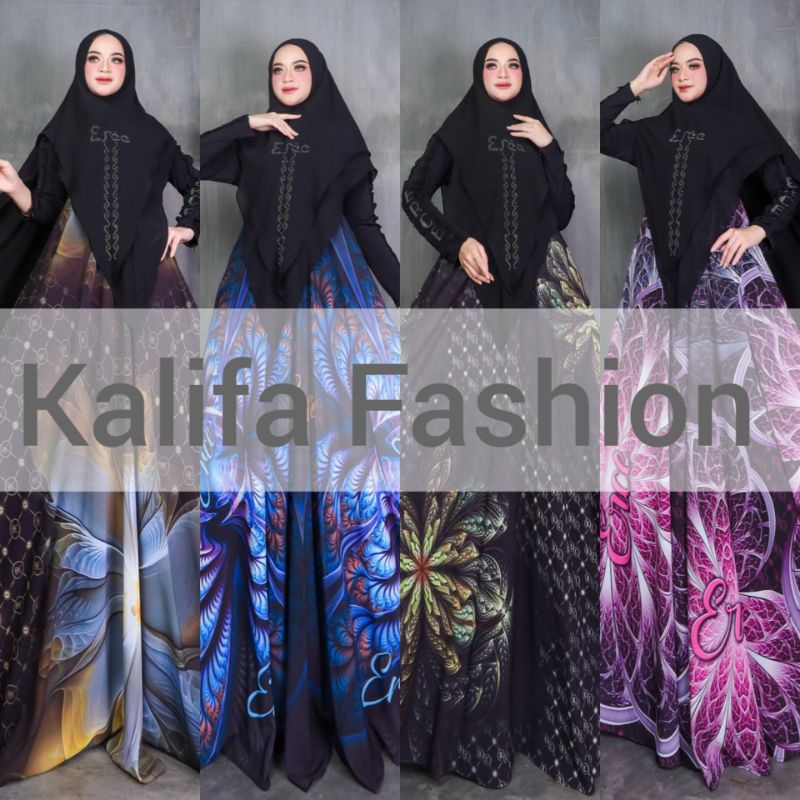 Black Series by Erce Production / Gamis Syar'i Polos / Dress Muslimah / Gamis Set Syar'i / Gamis Pes