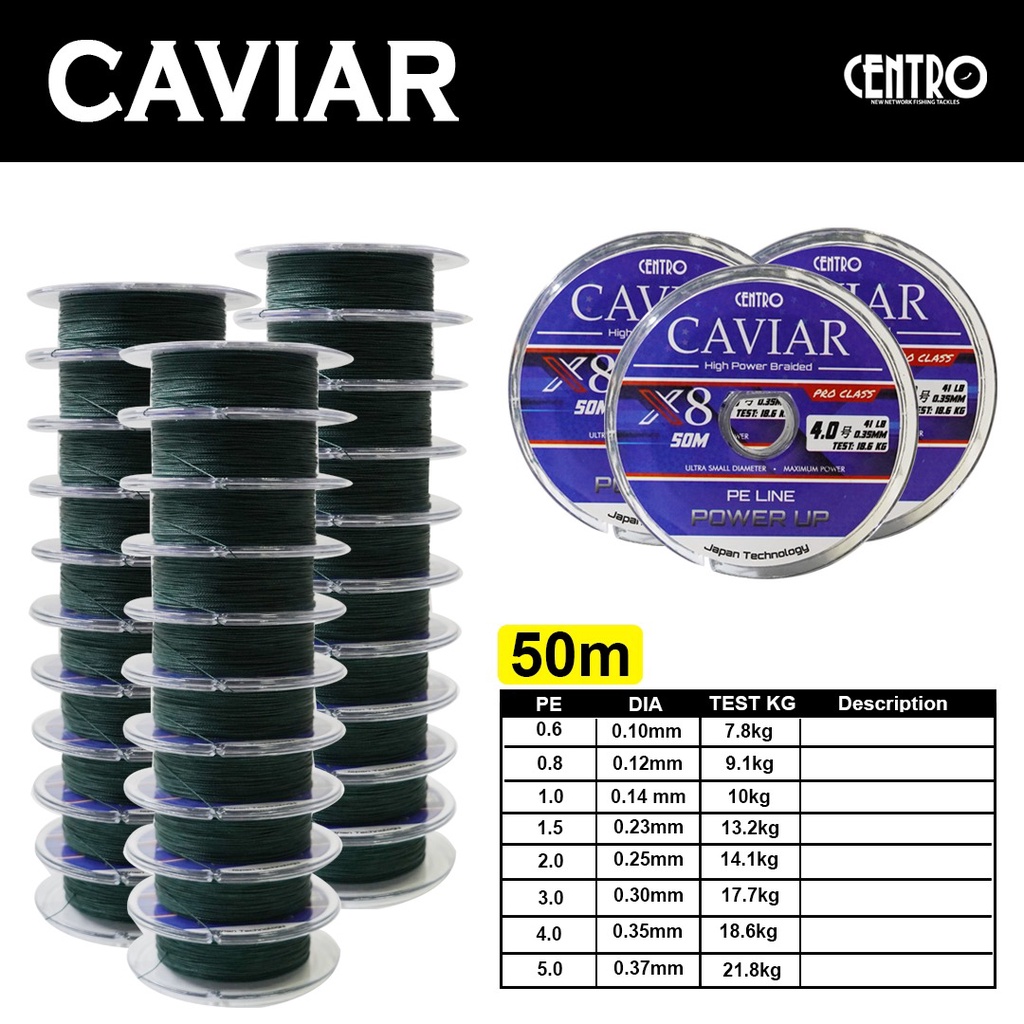 Senar PE Centro Caviar X8 50M