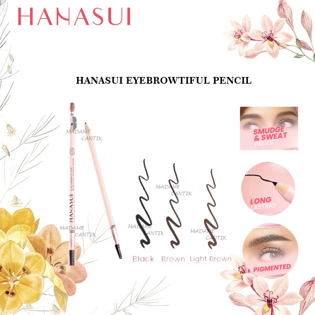 ✿ MADAME ✿ HANASUI EYEBROWTIFUL PENSIL ALIS - EYEBROW PENCIL WATERPROOF ORIGINAL