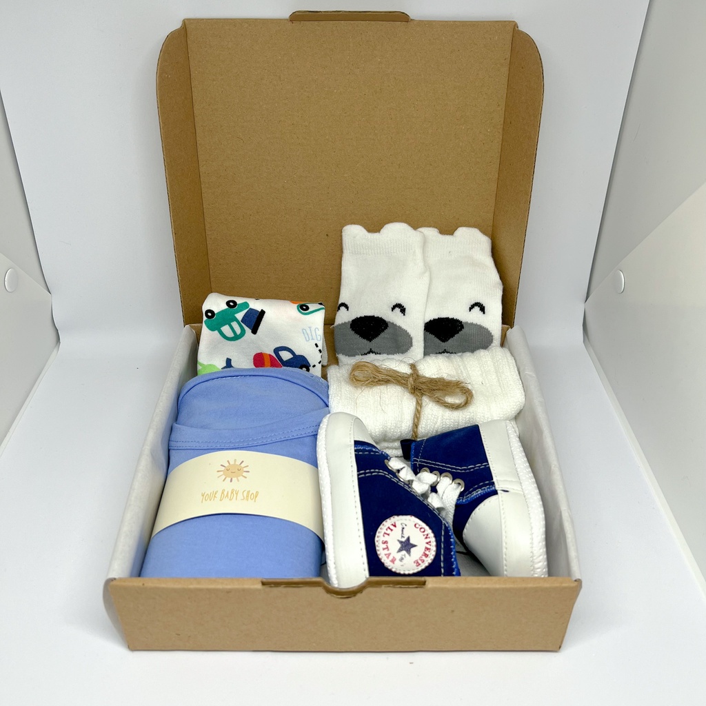 Hampers Kado Bayi Hampers Baby Girl Boy Kado Hadiah Lahiran Perempuan Laki Laki Gift Set Newborn Babygift Perempuan Laki-Laki Jumper Topi Sepatu Kaos Kaki Slebber Kacamata