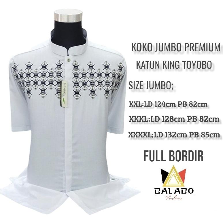 Baju Koko Dewasa Jumbo Eternity Muslim Xxl Xxxl Xxxxl Premium Baju Koko Dewasa Baju Jumbo Carlijstor
