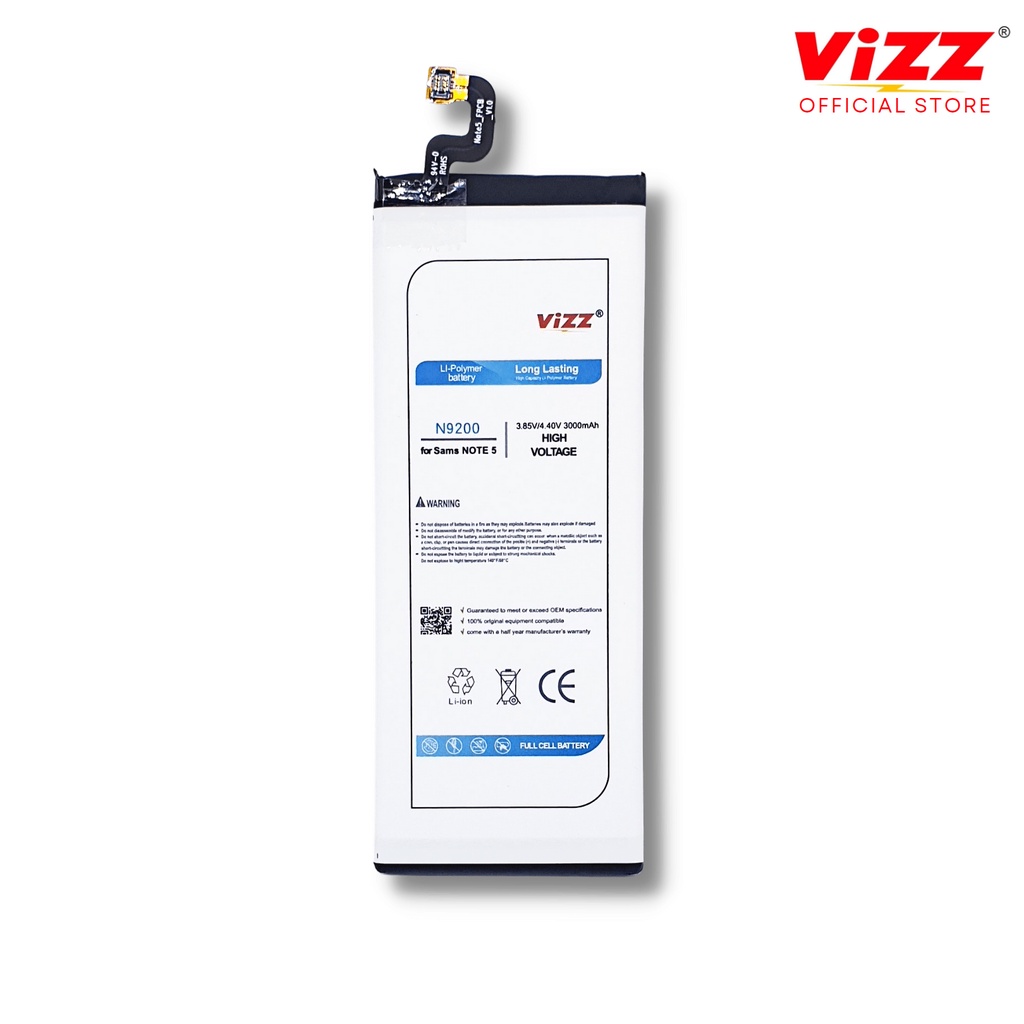 VIZZ Baterai Samsung N9200 Batre Galaxy Note 5 / N9208 / N920