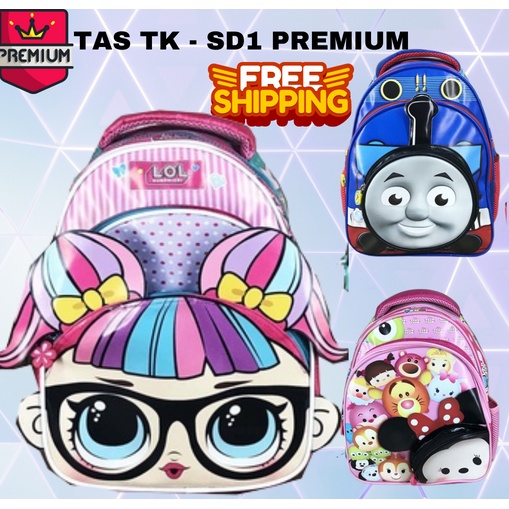 COD ~ Tas Ransel IMPORT QUALITY Sekolah Anak TK 3D RIDING kereta bus import tas karakter anak sekolah laki thomas tayo mickey mini bumblee bee ironman LOL tsum unicorn little pony tas ransel tas sekolah tas anak tas anak sekolah RIDING