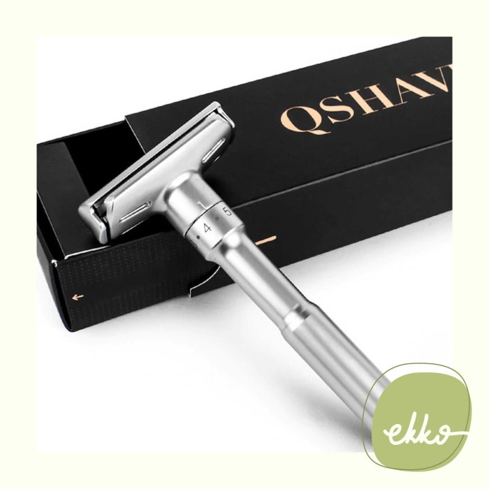 SAFETY RAZOR (QSHAVE) / DOUBLE EDGE RAZOR / ALAT CUKUR ECO FRIENDLY