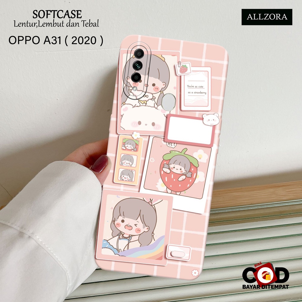 ALLZORA - Case Hp OPPO A31 2020 Terbaru - Fashion Case Kartun Aesthetic - Casing hp OPPO A31 2020 - 