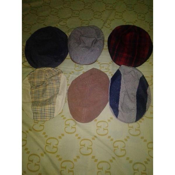 topi flat cap gap,renoma,pierrre cardin,jmb,uniqlo second
