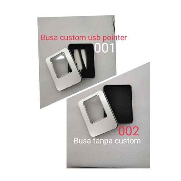 Terbaru Kotak kaleng besi box usb flashdisk pointer