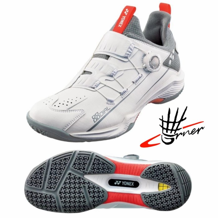 {MentariStore} Sepatu Badminton Yonex Powrer Cushion SHB 88 Dial 2 88D2 Original SP - Matte White Li