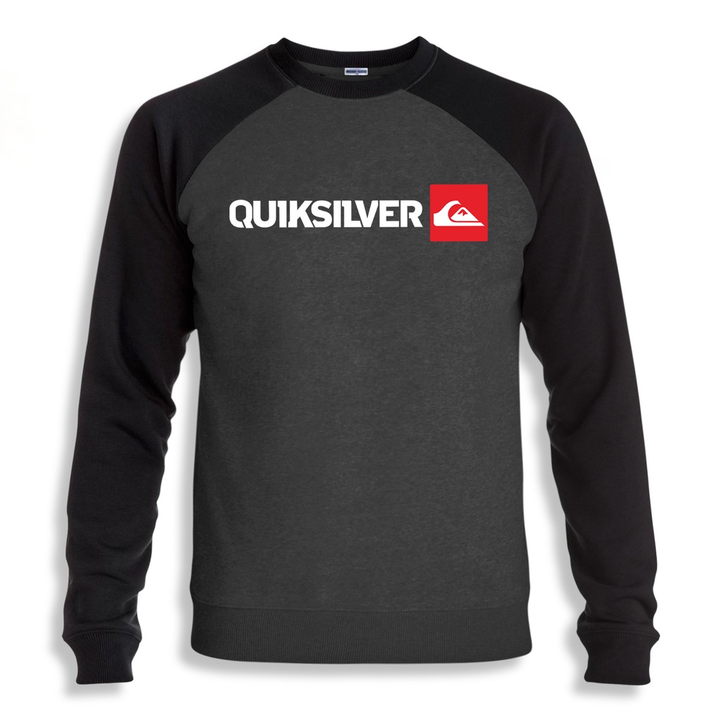 Sweater Crewneck Pria Quiksilver Basic Oversize - S M L XL XXL 3XL 4XL 5XL