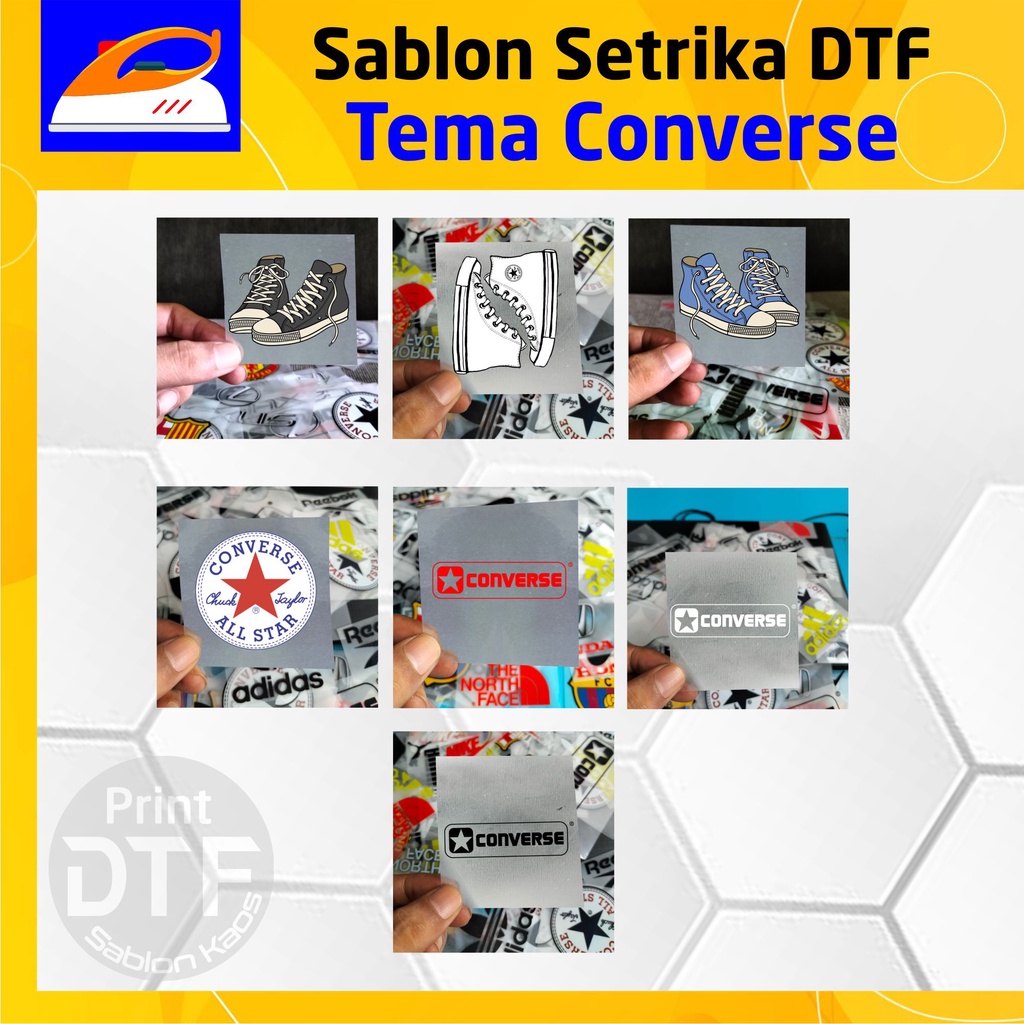 

Sticker Sablon Setrika Print DTF - Tema Converse