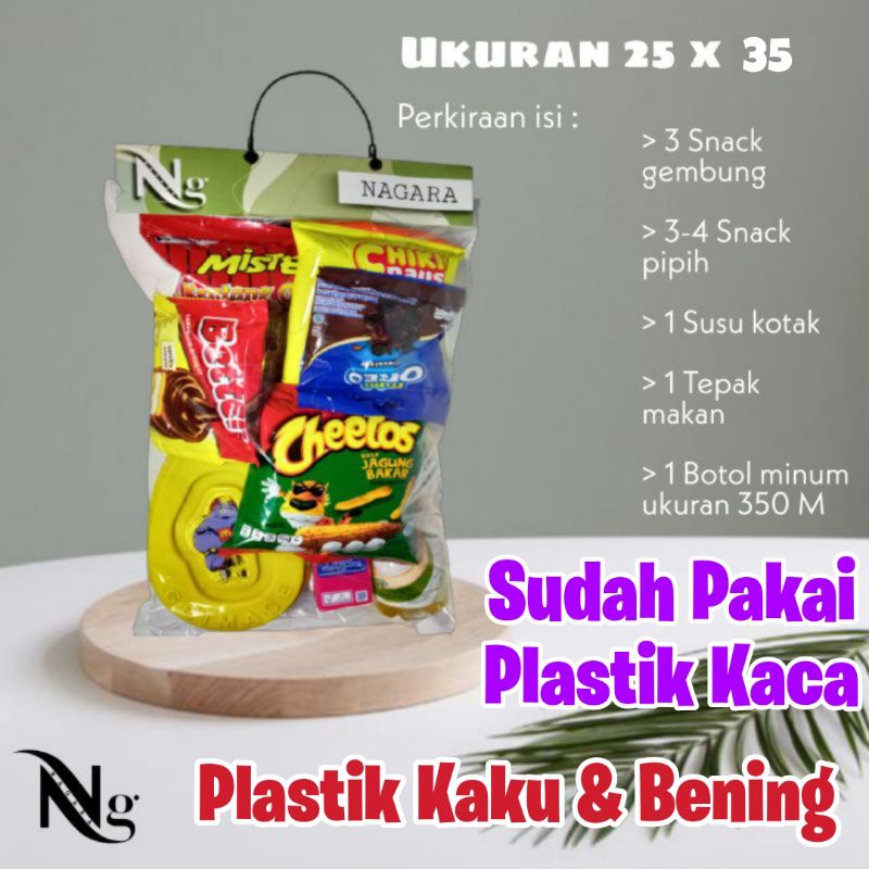 

Label plastik bingkisan ukuran XL 25x35