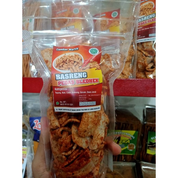 

Basreng Pedas Bledhek 130gr