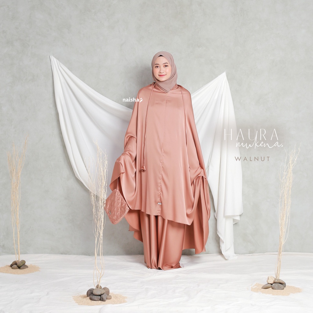 Haura Mukena - Giter Store - Mukena Silk Premium 2in1 by Naisha