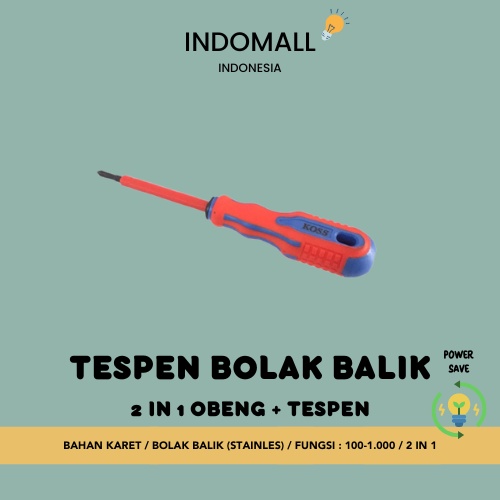 TESPEN BOLAK BALIK 2 IN 1 OBENG+TESPEN/TESPEN MURAH/MAGNET