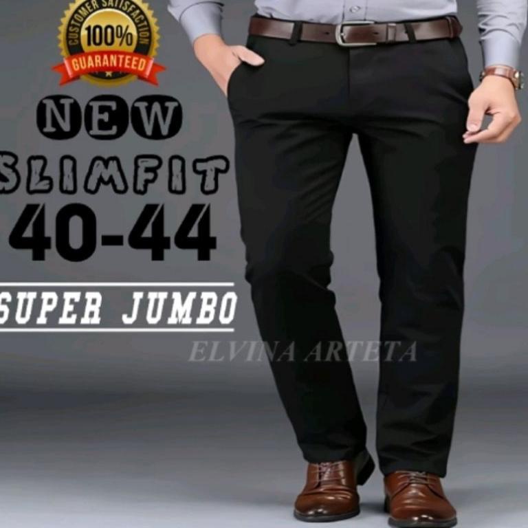 BEST SELLER CELANA KERJA CARDINAL HITAM JUMBO BAHAN BAGUS DAN HALUS//CELANA KAIN CARDINAL PRIA NYAMA