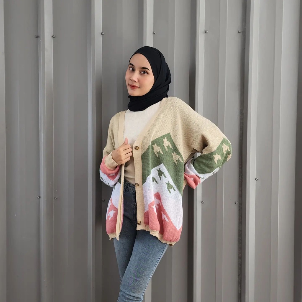 [CYC | COD] Outwear Dena Outer | Rajut Tebal Cardigan Wanita Trendy Murah