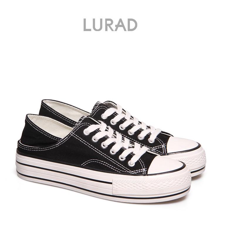 HARGA TERMURAAH LURAD Sepatu Kanvas Hak Tinggi Wanita 8829