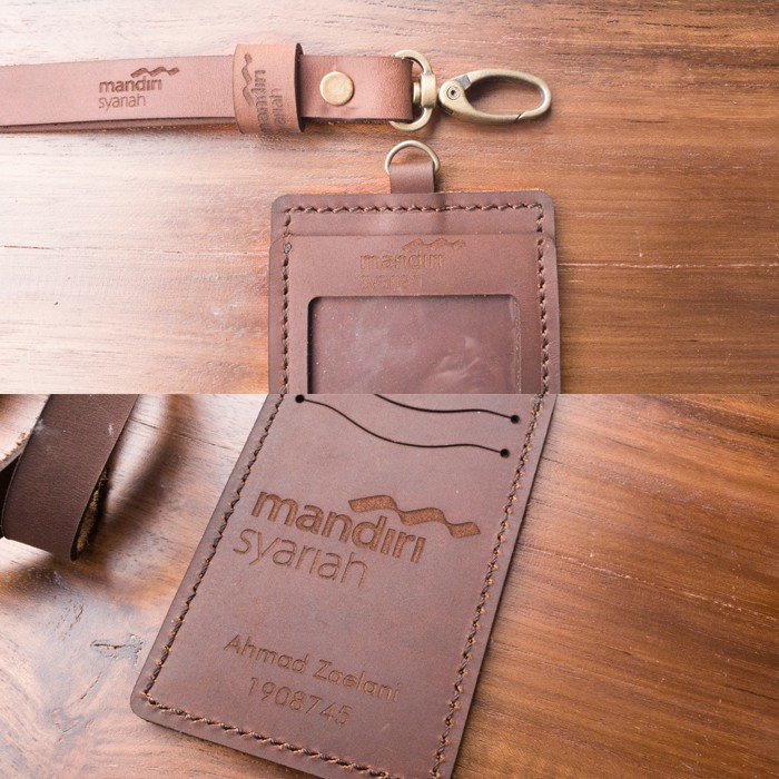 

ID Card Holder Dan Tali Lanyard, gratis cetak logo sesuai pesanan - 03