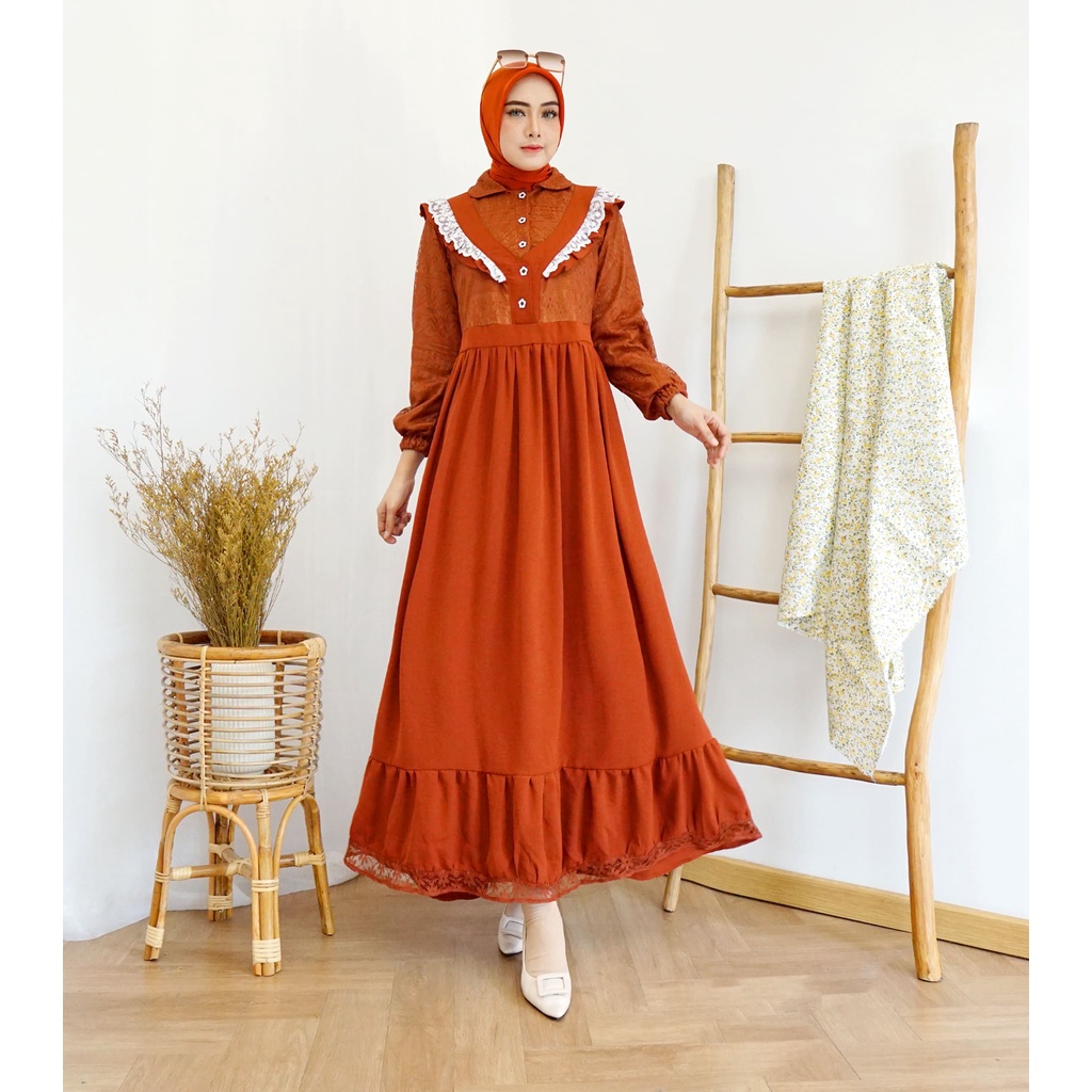 Jual Gamis Terbaru 2023 Lebaran Wanita Gamis Nagita Dress Lebaran