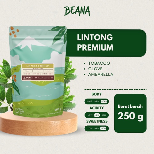 

Lintong Premium Arabica Coffee Roasted Beans | Biji Kopi Bubuk 250gr - Beana Roastery Semarang