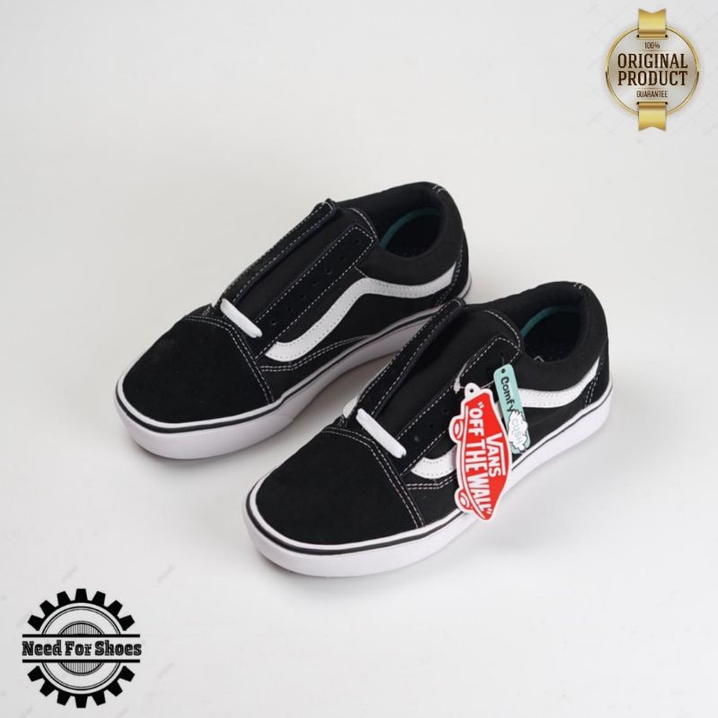 Vans Comfycush Old Skool Black White Original 100% Bnib
