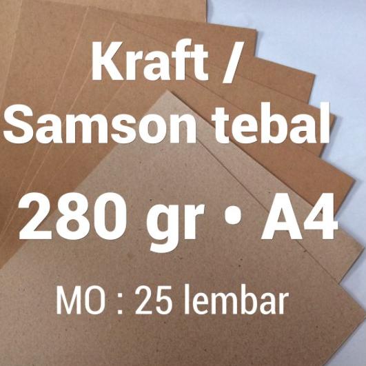 

12.12 Promo Brand KRAFT 275 gsm A4 paket 25 lembar