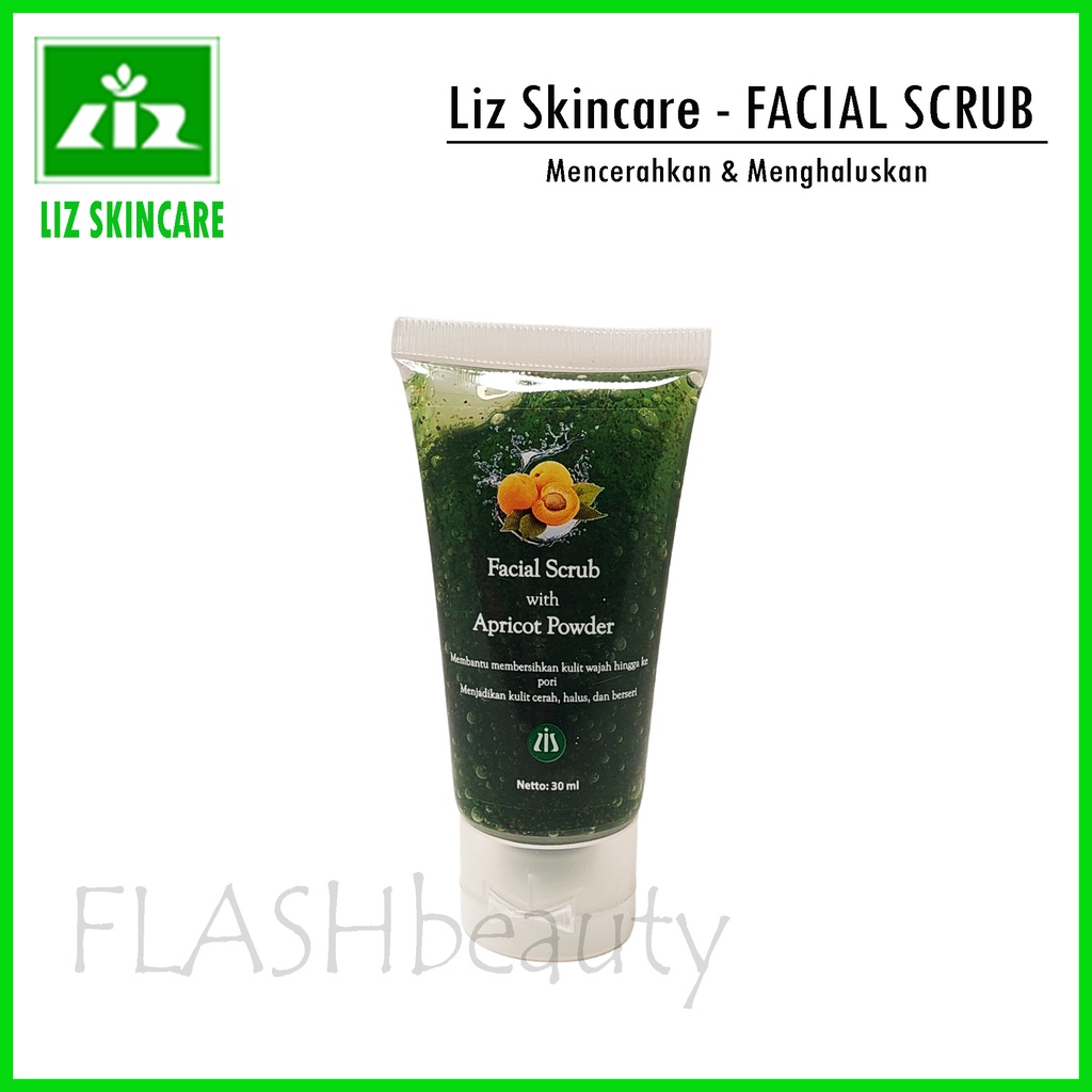 Facial Scrub With Apricot Powder ( Membantu Membersihkan, Cerah, Halus, dan Berseri )