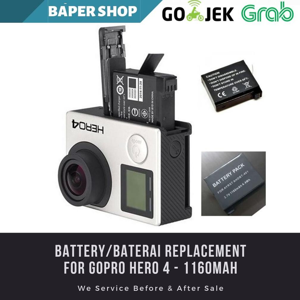 Battery Gopro Hero 4 Baterai Cadangan Gopro Batere Gopro 4 Action Camera Gopro Itc18