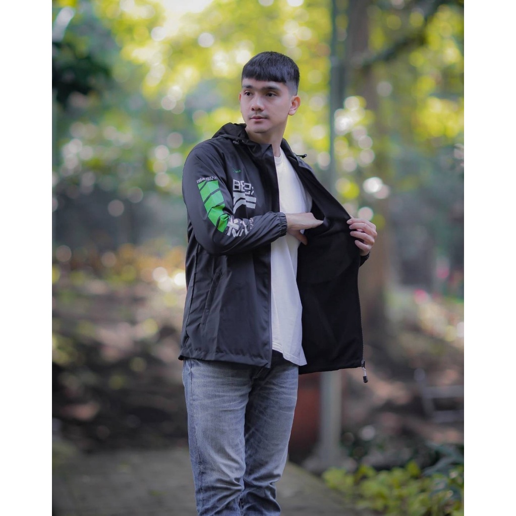 Hitam Jaket Outdoor The Bojiel Nasa Korea Jaket Parasut Jaket Pria Jaket Outdoor Jaket Windbreaker