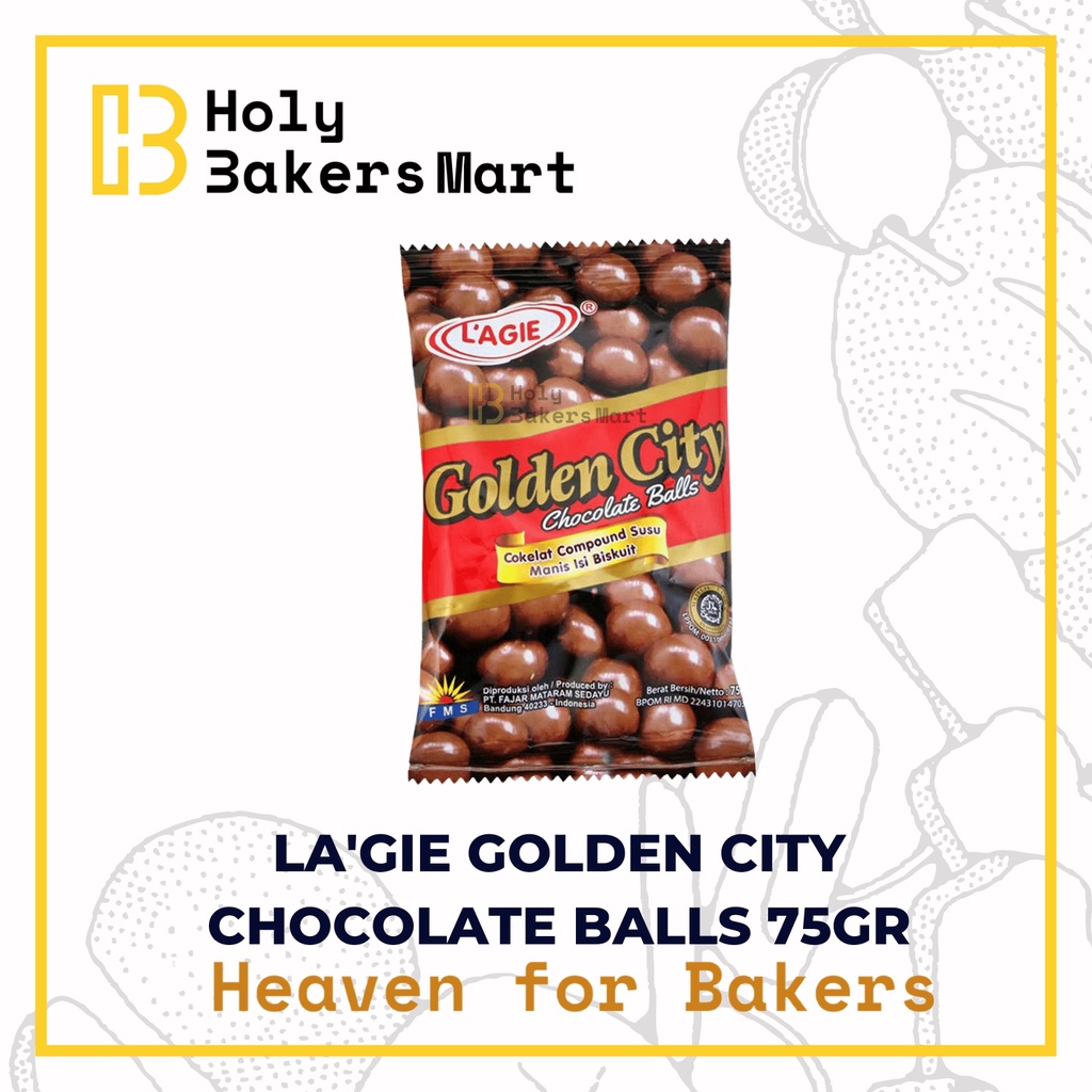 

L'AGIE GOLDEN CITY CHOCOLATE BALLS 75GR / CHOCOLATE BALLS / GOLDEN CITY / COKLAT BALLS