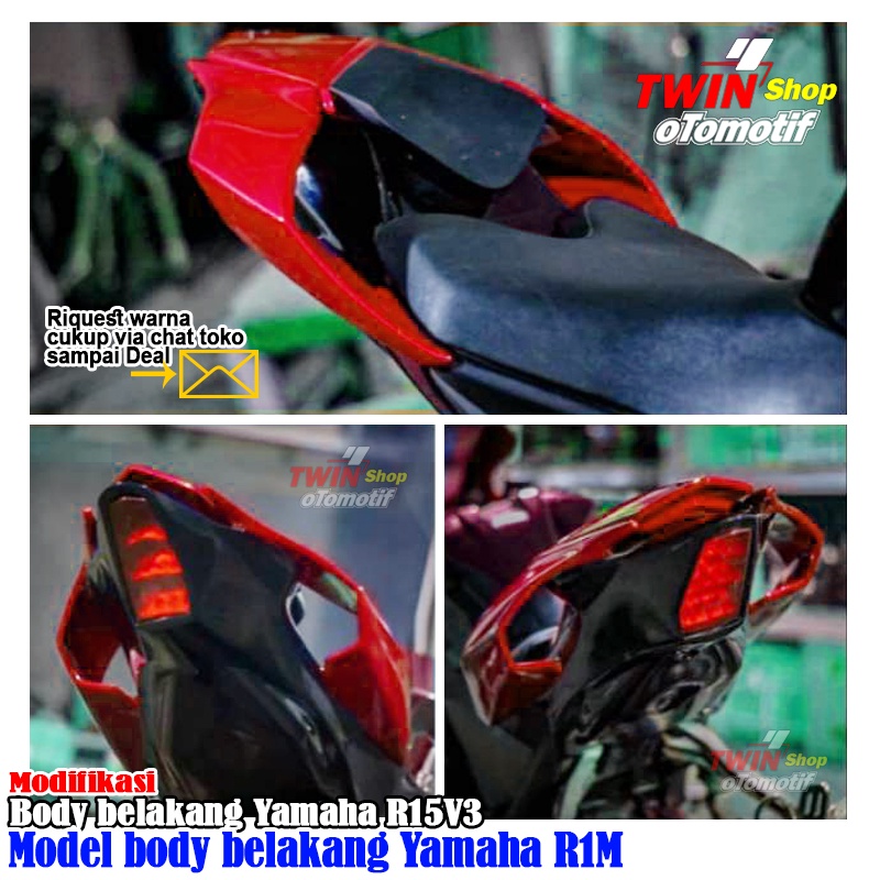 Body belakang r15 v3 vva155 model body belakang R1M,  body R1M