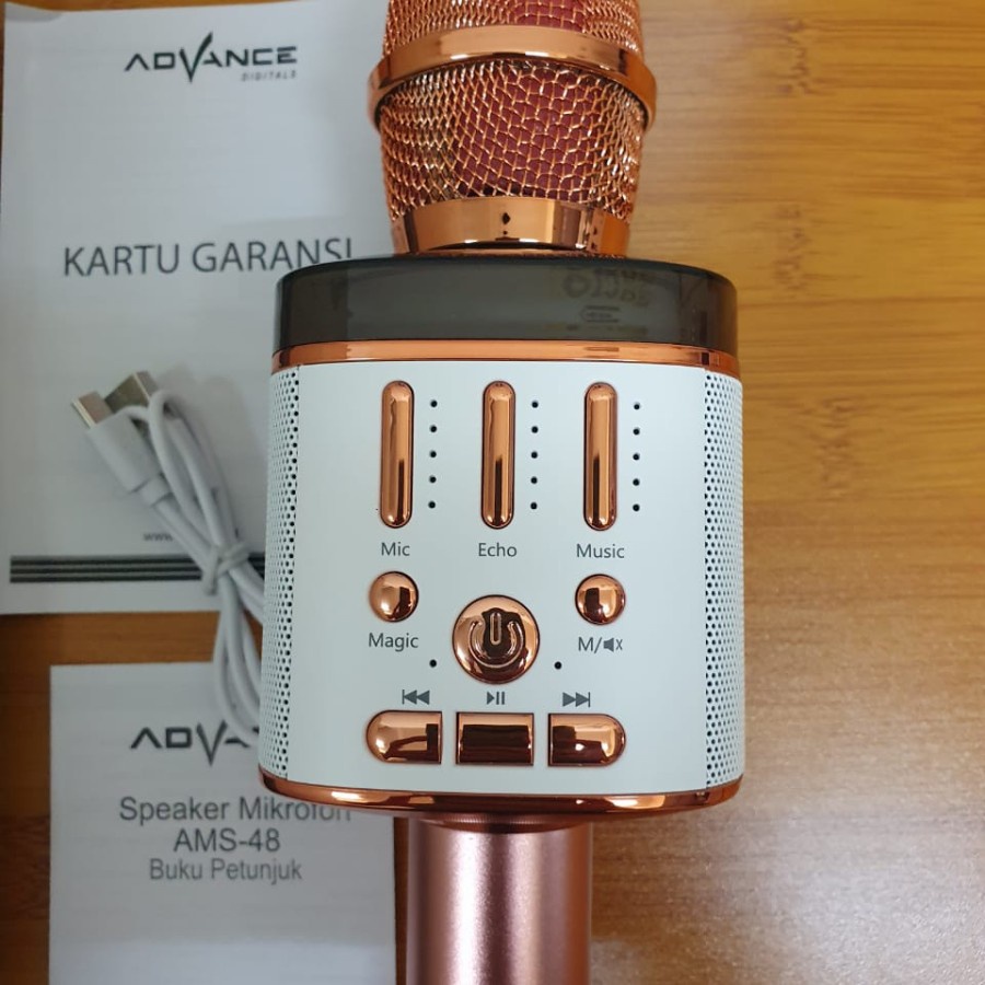 Advance Karoke Speaker Mic Bluetooth Multimedia AMS-48