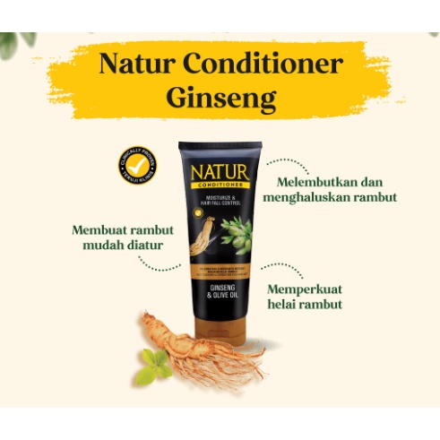 NATUR Hair Care Perawatan Rambut Conditioner | Hair Mask | Shampoo | Hair Vitamin | Hair Serum | Hair Tonic