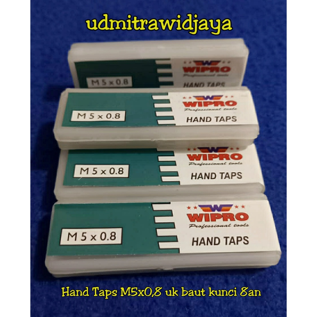 Hand Taps Handtab Handtap Handtaps Taps Handtap Wipro  alat pembuat ulir lubang baut ( Drat Halus ) m3 m4 m5 m6 m7 m8 m10 m12 m14 m16 m18 m20 m22 m24 m26 ALAT PEMBUAT DRAT HANDTAPS HAND TAPS TAPER PLUG BOTTOMING DRAT HALUS