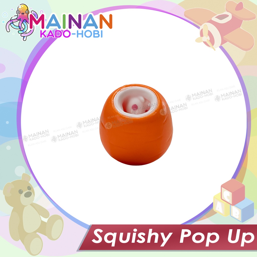 MAINAN ANAK UNISEX SQUISHY PRESS POUL TRY OUT KARAKTER RABBIT