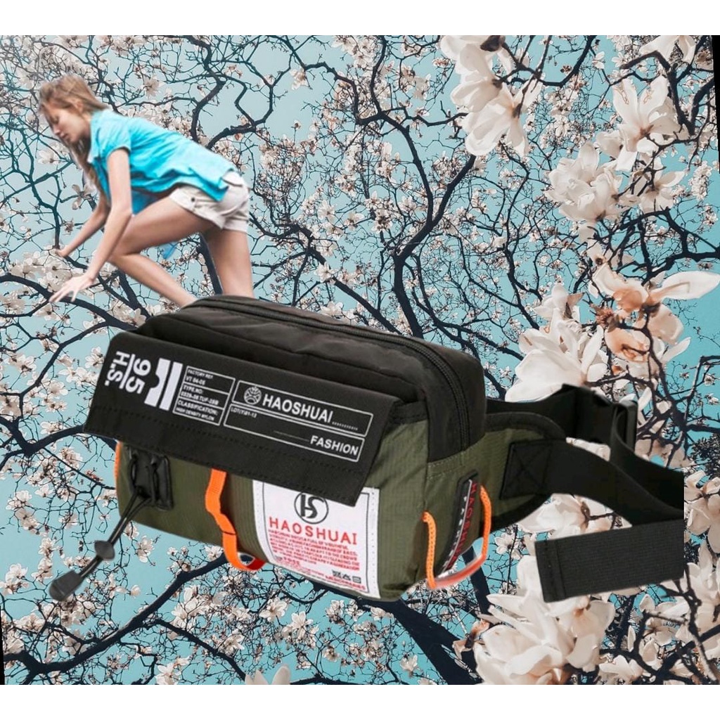 Tas Kualitas Tinggi Pria FLASE.ID OFFICIAL Nilon Tas Bahu Fashion Kasual Multi Kapasitas Sling Selempang Militer Messenger Tas Pria Tas X204C GRATIS ONGKIR BAYAR DITEMPAT