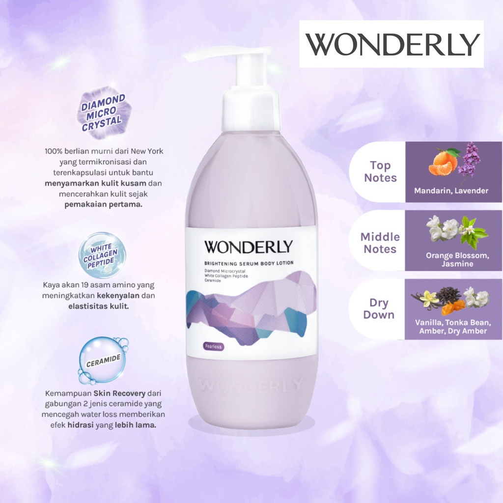 Wonderly Brightening Serum Body Lotion Fearless 300ml