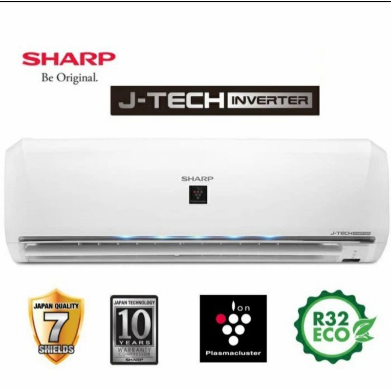 SHARP AC SPLIT 0,5PK AH-XP6UHY / 6UHY ION PLASMA J-TECH INVERTER