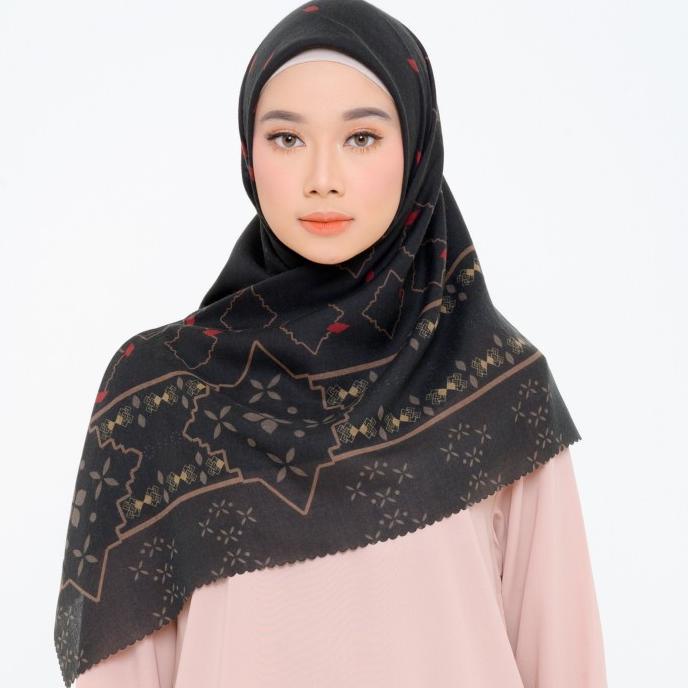 ZM Zaskia Mecca - Magelang Ink Scarf Kerudung Segi Empat